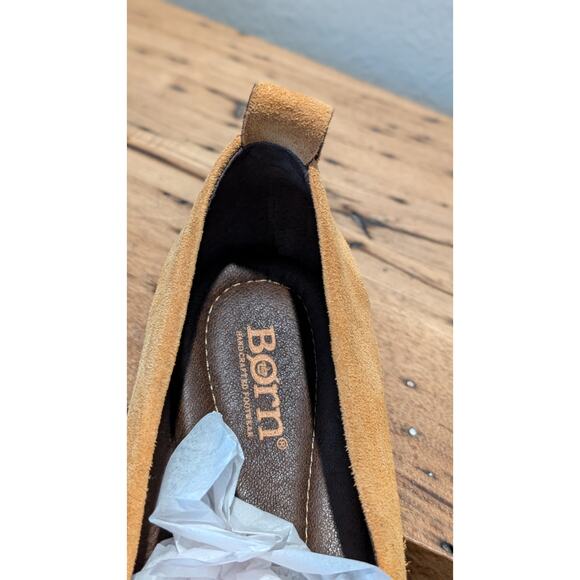 Born Adour Yellow (Mustard) Suede Ballet Flats Womens Size 7.5M - Picture 7 of 9
